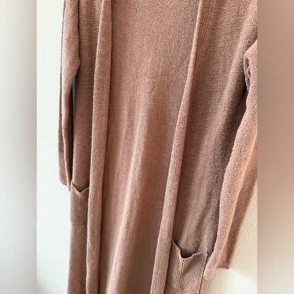 FP Beach Free People Cozy Brown Long Cardigan - Picture 5 of 7